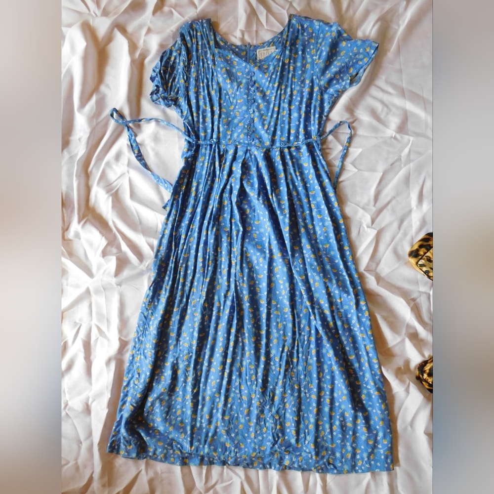 Blue floral Prairie dress